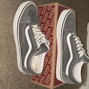 Van old skool pewter/True White
